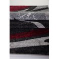 thumbnail image 5 of Spirals Abstract Pattern Area Rug Carpet in Red Grey Black, 7x10 (6'5" x 9'5", 200cm x 290cm), 5 of 5