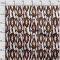 thumbnail image 3 of oneOone Rayon Brown Fabric Ikat Craft Projects Decor Fabric Printed By The Yard 56 Inch Wide, 3 of 4
