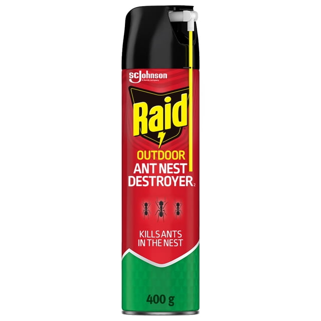 Raid Ant Nest Destroyer Insect Killer Spray, for Outdoor Use, 400g