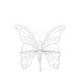 thumbnail image 1 of Hi-Line Gift Ltd Garden Decor Butterfly Chair 45 by 24 by 42-Inch White, 1 of 5
