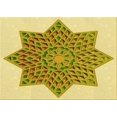 thumbnail image 1 of Ahgly Company Machine Washable Indoor Rectangle Transitional Dark Golden Rod Brown Area Rugs, 5' x 7', 1 of 7