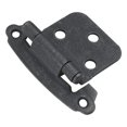 thumbnail image 2 of Hickory Hardware P244-BI 3/8-Inch Offset Surface Self-Closing Hinge, Black Iron, 2 of 2