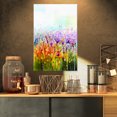 thumbnail image 1 of Abstract Cosmos of Colorful Flowers - Large Flower Canvas Wall Art, 1 of 3