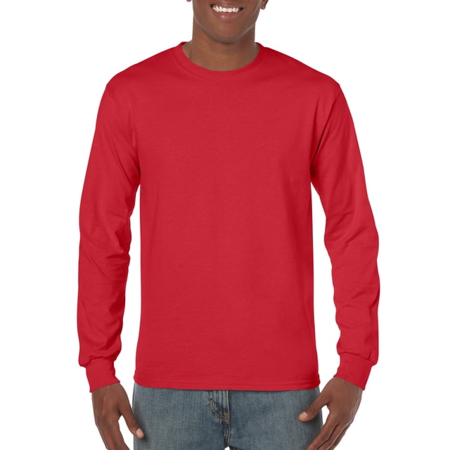 Gildan - T-Shirt à Manches Longues en Coton Épais