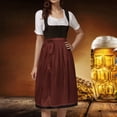 thumbnail image 2 of GDREDA Oktoberfest Bavarois Tablier Mi-Long Classique Uni pour Femme avec Liens pour Robe de Fête pour Rassemblements Festifs, 2 of 8
