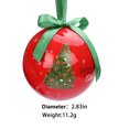 thumbnail image 3 of Suncoda Holiday Ball, Holiday Ball Ornament Tree Ornament, 2.8 Inch Multi-Style Holiday Light Bulb Ornament Holiday Tree Ornament Tree Dress Family Party Holiday Ornament, 3 of 6