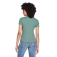 thumbnail image 3 of George Women's Rib Crew-Neck T-Shirt, 3 of 6
