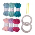 thumbnail image 2 of HILABEE 6 Pieces Knitted Yarn Handcrafting 5M Colorful Cushion Home Decor Craft Yarn G, 2 of 9