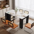 thumbnail image 1 of HORIZON Table à Manger Extensible avec 3 Rallonges Centrales Amovibles, Table Mobile Roulante Type Îlot avec Prise de Courant, Armoire Gain de Place avec Rangement pour Salle à Manger et Salon, Blanc, 1 of 22