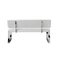 thumbnail image 4 of Inspired Home Banc Mabel Cuir PU Blanc, 4 of 8