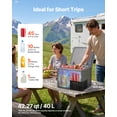 thumbnail image 2 of VEVOR 12 Volt Refrigerator, 42.3 QT/ 40L Car Fridge, Portable Ultra-Light EPP Freezer, APP Control Electric Compressor, 12V/24V DC, 14℉ to 50℉, for Truck Van RV SUV Boat Travel Camping, 2 of 9