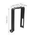 thumbnail image 2 of 4pcs Adjustable Over the Door Hooks Universal Door Hooks Hanger Metal Cubicle Hooks, 2 of 8