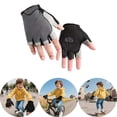 thumbnail image 2 of Kids Half Finger Sports Gloves for Outdoor Cycling Exercise Riding Biking Skating Climbing Lightweight Breathable Durable, 2 of 3