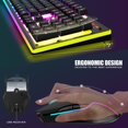 thumbnail image 4 of RedThunder K10 Wireless Gaming Keyboard and Mouse Combo, RGB Backlight Rechargeable 3800mAh Battery, 26-Key Anti-ghosting Keyboard + 7D 3200DPI Mice, 4 of 7