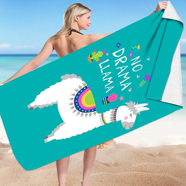 LSLJS Beach Towel Summer Beach Essentials Microfiber Beach Towels Super Lightweight Colorful Bath Towel Sandproof Beach Blanket Multi-Purpose Towel for Travel Swimming Pool 30x60 Inch