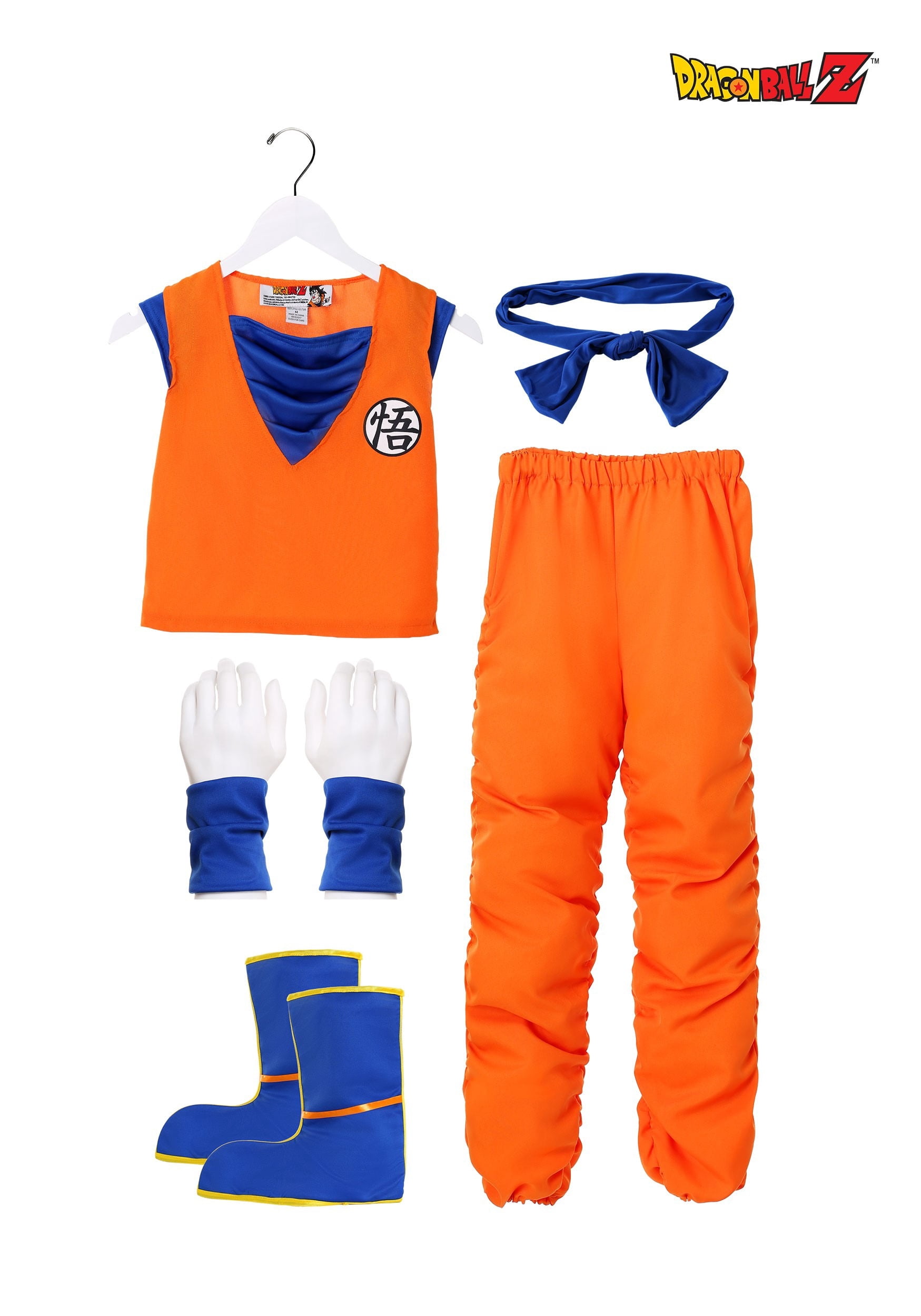 Déguisement Goku Cosplay Pour Enfant – Costume Halloween, Taille XL, Lavable En Machine