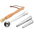 thumbnail image 3 of Coofit 4PCS Coffee Scoop Set Creative Tea Scoop Bag Clip Coffee Grinder Cleaning Brush, 3 of 10