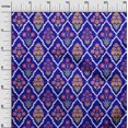 thumbnail image 3 of oneOone Rayon Royal Blue Fabric Asian Floral Craft Projects Decor Fabric Printed By The Yard 56 Inch Wide, 3 of 4