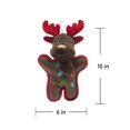thumbnail image 2 of Holiday Time Plush Reindeer with Christmas Lights Dog Toy, 2 of 5