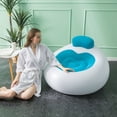 thumbnail image 3 of Fauteuil Sofa Gonflable avec Motif de Cœur, Fauteuil Gonflable Multifonction Portable Canapé Doux pour Salon, Balcon, Extérieur, 3 of 7
