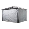 thumbnail image 1 of Sojag Meridien 10 x 14 x 7 ft Grey Curtains for Gazebo, Spun, 1 of 5