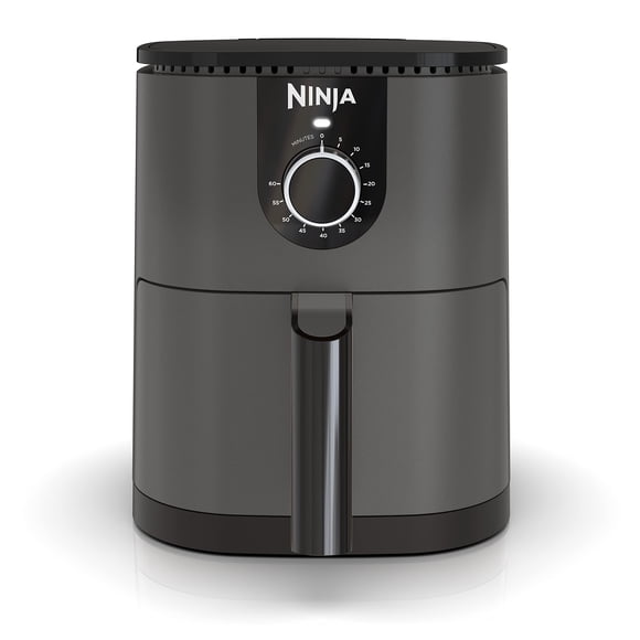 Friteuse à Air Chaud Mini Ninja Remise à Neuf, Capacité de 2 Pintes, Panier Antiadhésif, Minuterie à Réglage Rapide, Gris