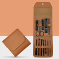 thumbnail image 4 of Yhmxh Tools,Home and Kitchen,Home Essentials 12pcs Stainless Steel Nail Clippers Set With Folding Bag Cutter Kits Scissors Makeup Beauty Tool Nail Trimmer, 4 of 4