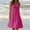 Hot Pink, variant on zanvin Ladies summer dresses Casual Holiday Solid Color Sleeveless Swing beach Dress Gifts for Girls Ladies Teens Wifes Mom,Hot Pink