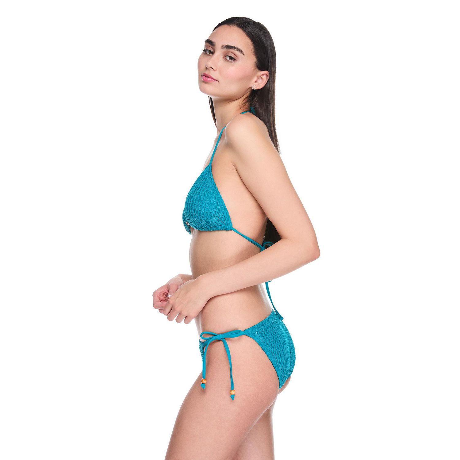 No Boundaries Women's String Bikini Top