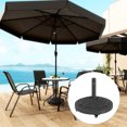 thumbnail image 2 of Outsunny Round Patio Umbrella Base with Wheels, 46lbs Resin Umbrella Stand, 2 of 10