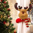 thumbnail image 4 of Vaidha Christmas Rudolph Forest Elderly Curtain Buckle Curtain Tying Rope Door Hanging, 4 of 5
