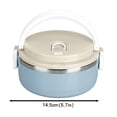 thumbnail image 2 of Lunch Bag 2 Thermal Food Stackable Insulated Stainless Steel Lunchbox for Hot Meals with Sealed Containers and Easy Carrying, 2 of 6
