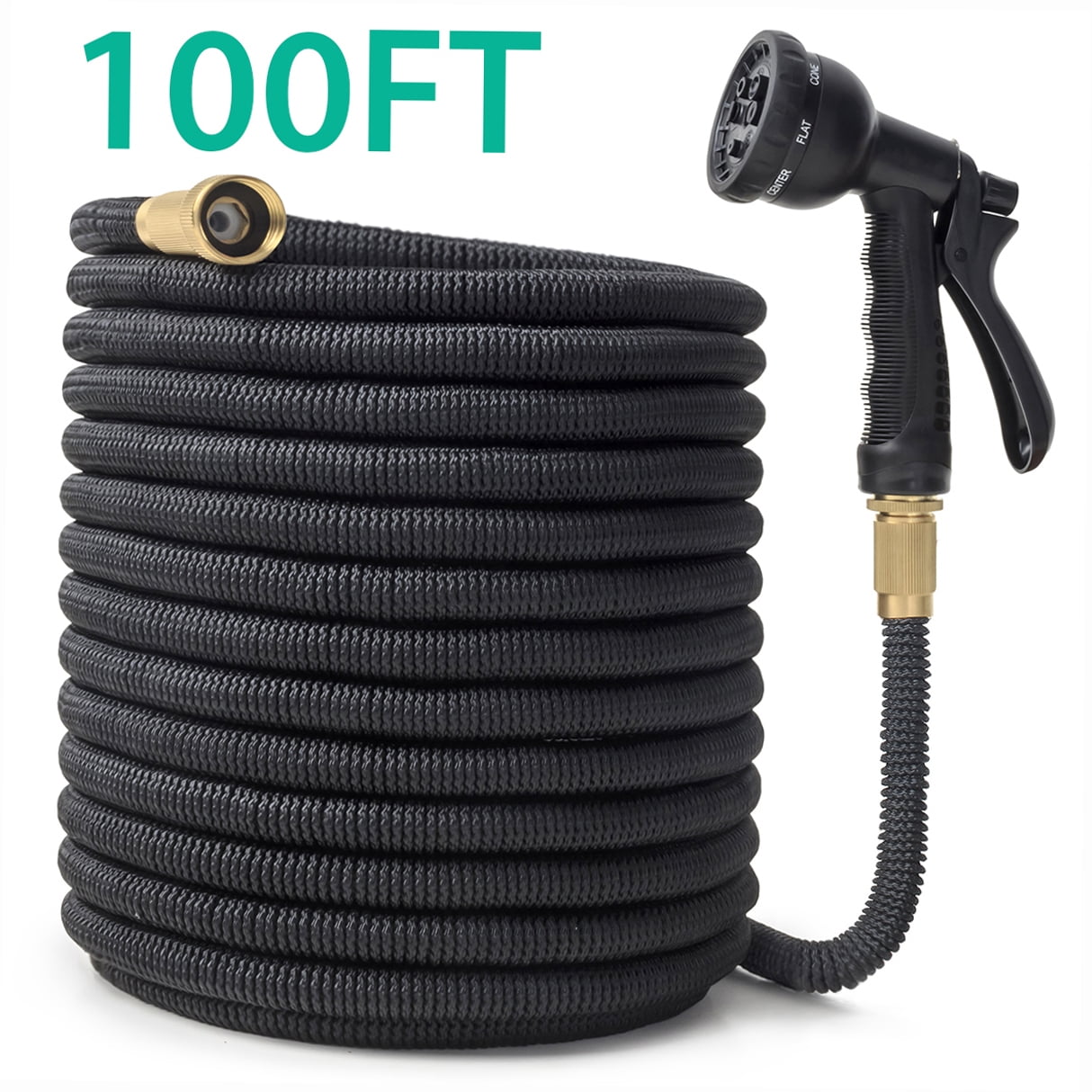 Owsoo Expandable 100FT Garden Hose with 8 Spraying Modes