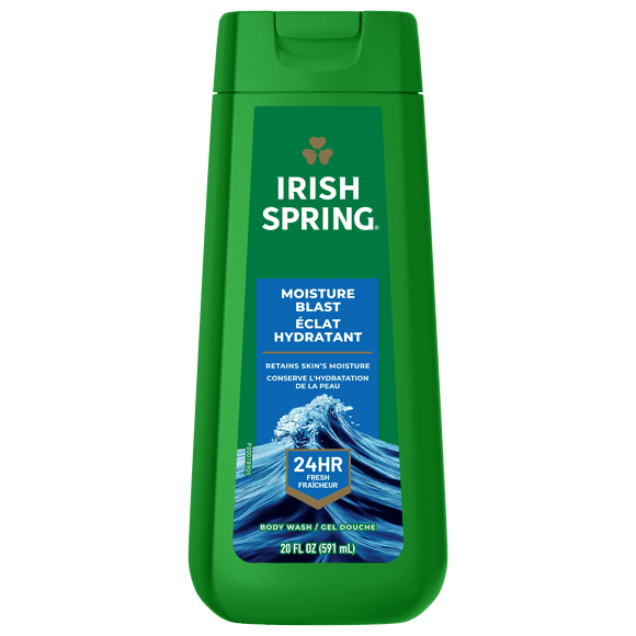 Irish Spring Moisture Blast Body Wash for Men, 591 ml Bottle