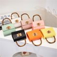 thumbnail image 2 of Women's Fashion Crocodile Pattern Small Square Bag - Bamboo Handle Design, 2 of 5