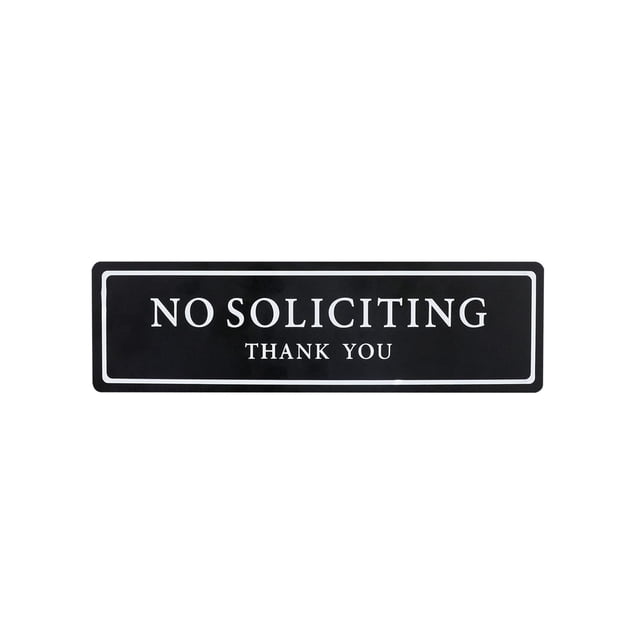 Birdeem No Soliciting Sign for House Premium Durable No Soliciting Signs for Home Office