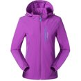 thumbnail image 1 of Pisexur Manteau d'Hiver pour Femme Imperméable, Veste de Pluie Légère, Coupe-Vent d'Extérieur, Manteau de Pluie pour la Randonnée, le Voyage, la Course, 1 of 4