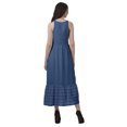 thumbnail image 4 of Moomaya Robe Longue Imprimée pour Femmes, Fente avant, Aguichant, Sans Manches, en Rayonne, Robe de Mariage, 4 of 4