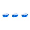 thumbnail image 3 of serony Boîte à Lunch Micro-Ondes Compacte et Pratique pour un Rangement Facile et Pratique à Transporter Pliable Est Pratique pour le Rangement Bleu Profond 1200ml 3Ensemble, 3 of 6