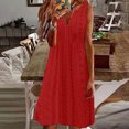 thumbnail image 1 of Gspmoly Robes d'Été pour Femmes, Mode Femmes Été Décontractée Unie à Col en V Sans Manches Robe Courte Robe de Cocktail Liquidation, 1 of 6
