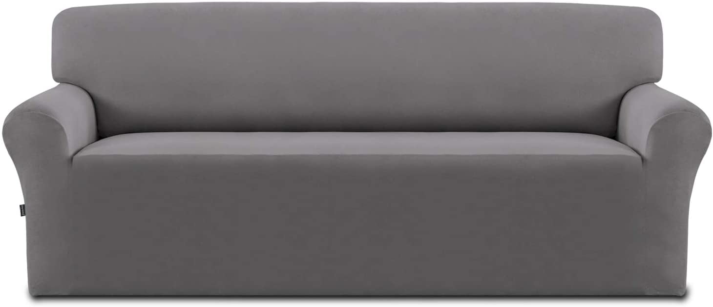 2024 Super Stretch Sofa Slipcover Non Slip Couch Cover Oversized Sofa Dark Gray