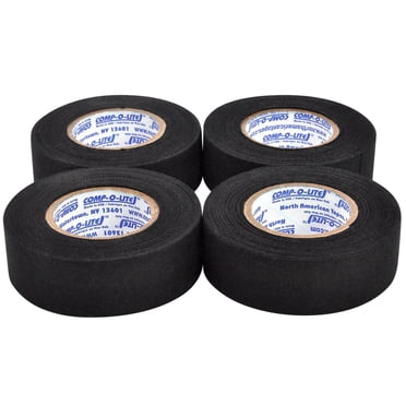 Comp-o-lite Black Hockey Stick Tape 24MM X 12M Pack of 4 Rolls