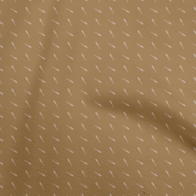 oneOone Georgette Viscose Tawny Brown Fabric Retro Tools Fabric For Sewing Printed Craft Fabric By The Yard 42 Inch Wide