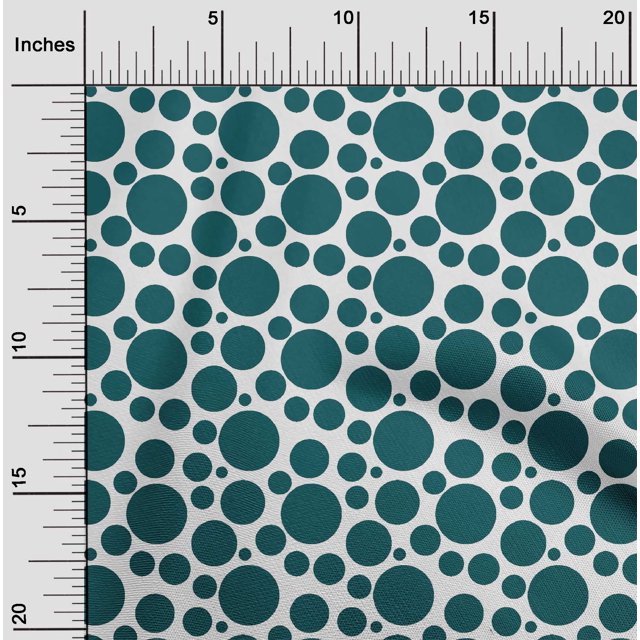 oneOone Viscose Chiffon Fabric Polka Dots Decor Fabric Printed BTY 42 Inch Wide