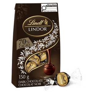 Lindt LINDOR 70% Chocolat noir de Cacao truffes, 150-Gram sac