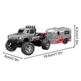 thumbnail image 2 of Mini Camion Monstre Rc, Mini Voitures Rc pour Enfants, Camion Monstre à l'Échelle 1:64 Voiture Télécommandée avec Lumières Télécommande 2,4 GHz Camion Semi-Remorque Rc avec Remorque, Mini Camion Monstre en Alliage Rc pour Cadeaux pour Enfants, 2 of 9