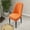 Orange, variant on Half Round Elastic Dining Chair Cover, Xinsrenus Soft Stretchy Flock Cushion Backrest Protector, Universal Fit Household Chair Cover for Kitchen Living Room with Machine Washable, Sky Blue