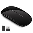thumbnail image 1 of JUNWELL Wireless Mouse Silent Rechargeable Computer Mouse with USB Nano Receiver, 1 of 6