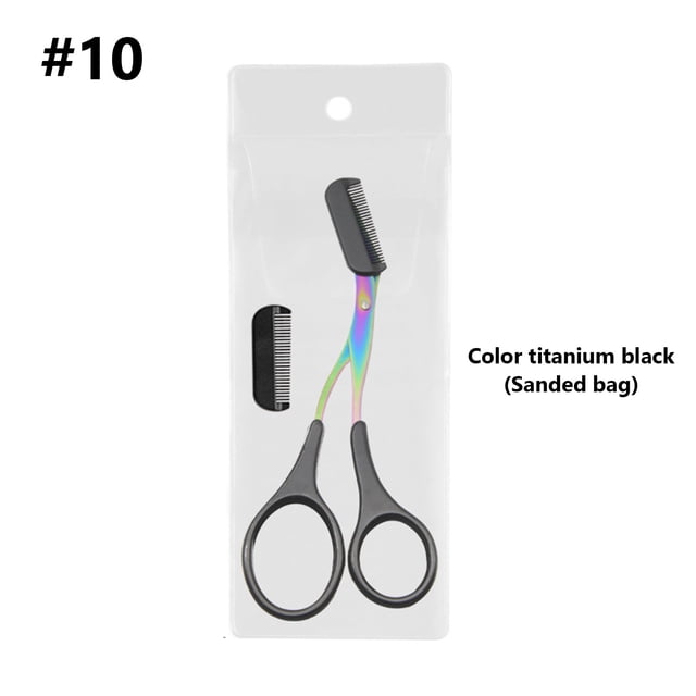 Reduce Price! WSBDENLK Eyebrow Trimmers Scissor 2024 New Eyebrow Scissors With Comb Precision Eyebrow Trimming Scissors Non-Slip Eyebrow Cutter Hair Removal Eyebrow Scissors