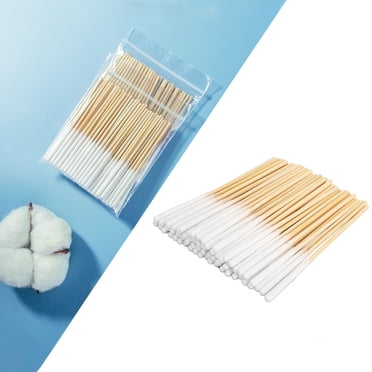 Cotons-tiges, Longs Cotons-Tiges Polyvalents Épaissis pour Maquillage 3,1 Po Poignées en Bois Sécurité 60 Unités pour Salon